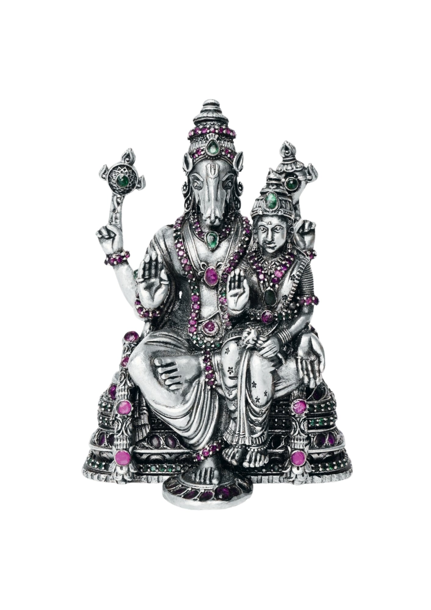 Sri Hayagriva Lakshmi Idol in Silver 925