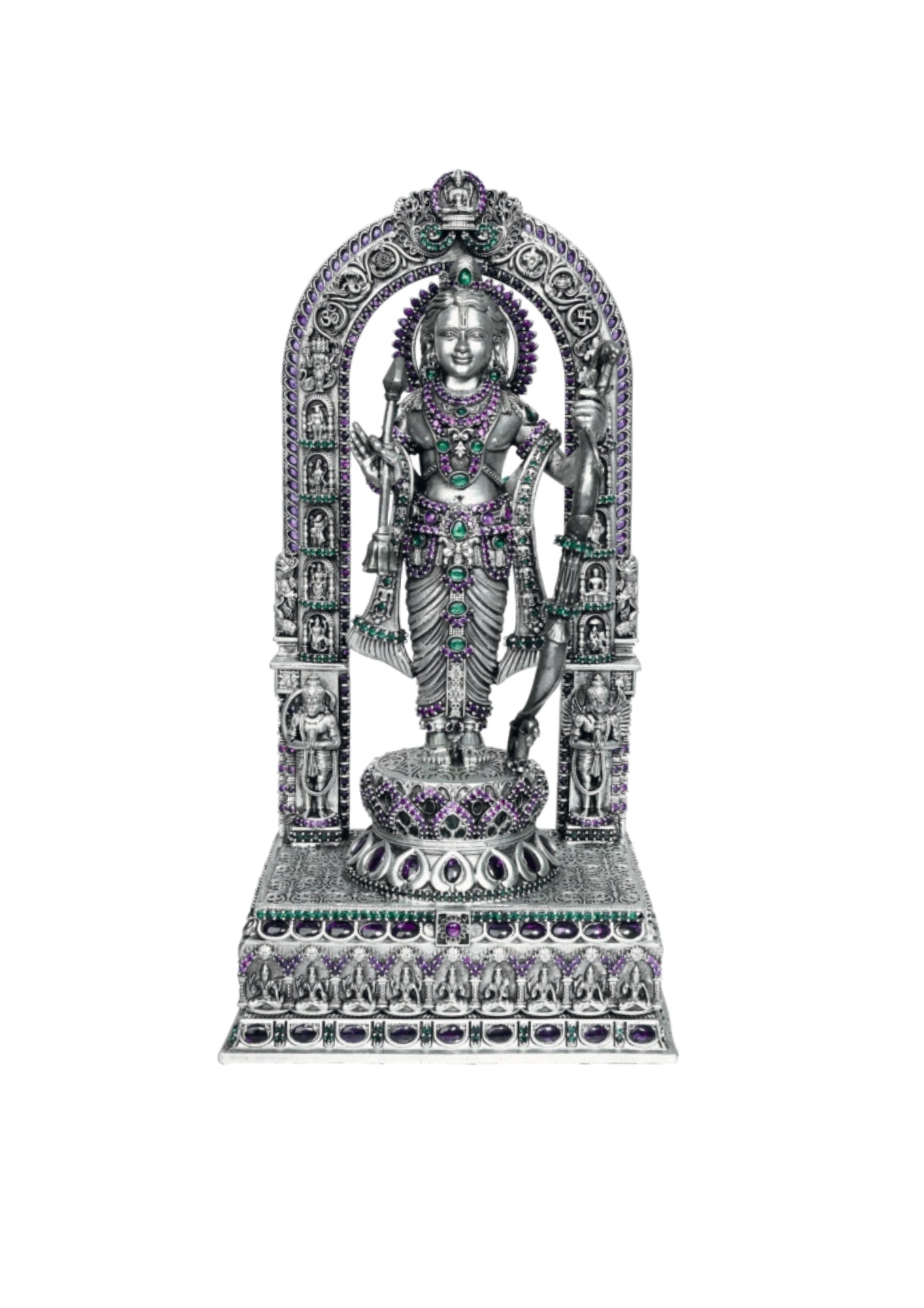 Lord Ram Idol in Pure Silver 925 (200g)