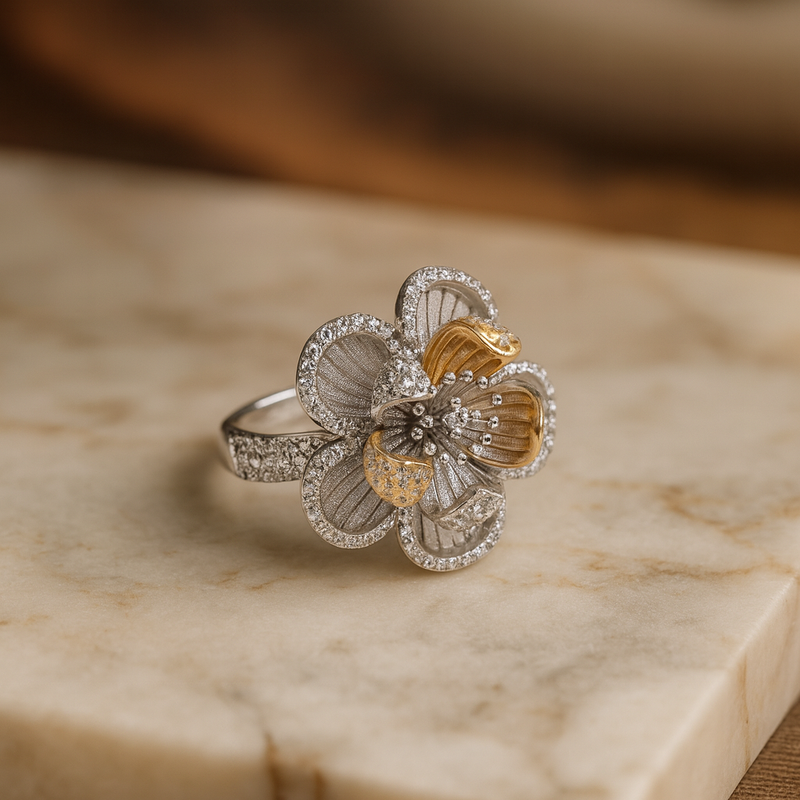 Royal Dual Petal Rings