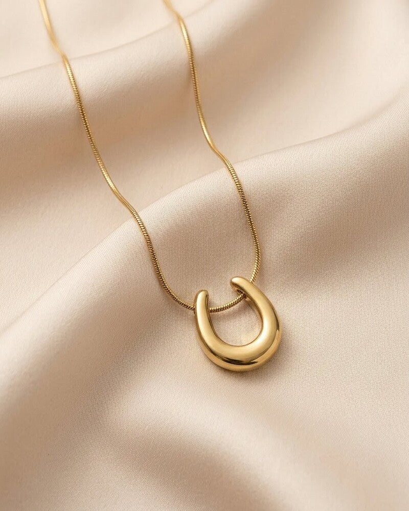Horseshoe Lucky Charm Necklace