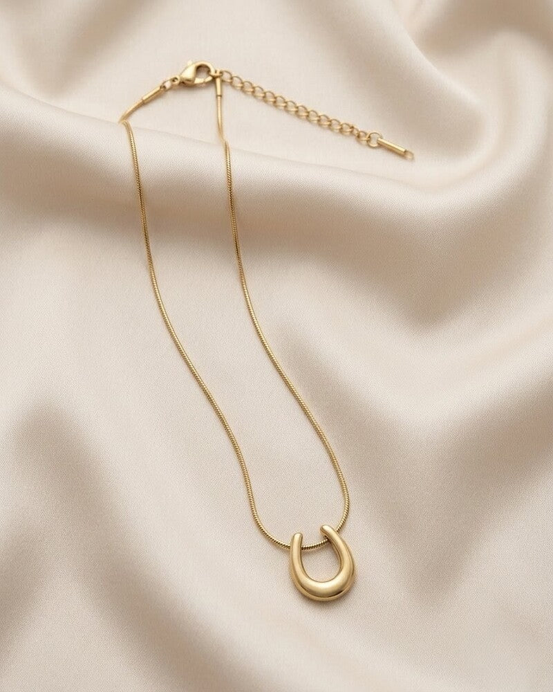 Horseshoe Lucky Charm Necklace