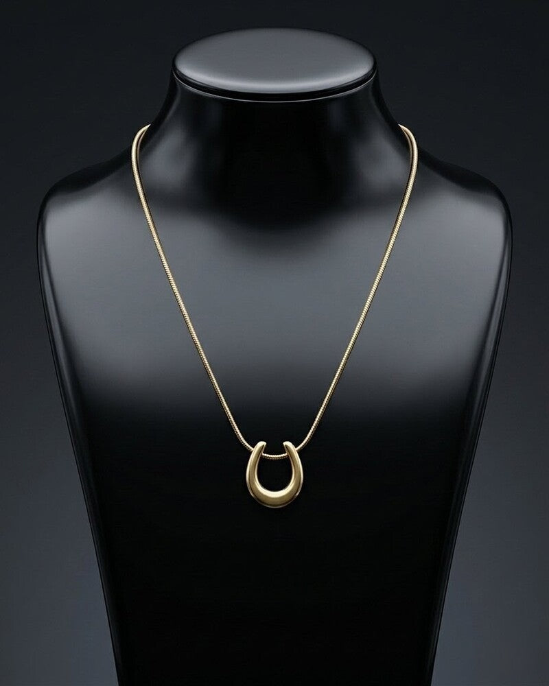 Horseshoe Lucky Charm Necklace