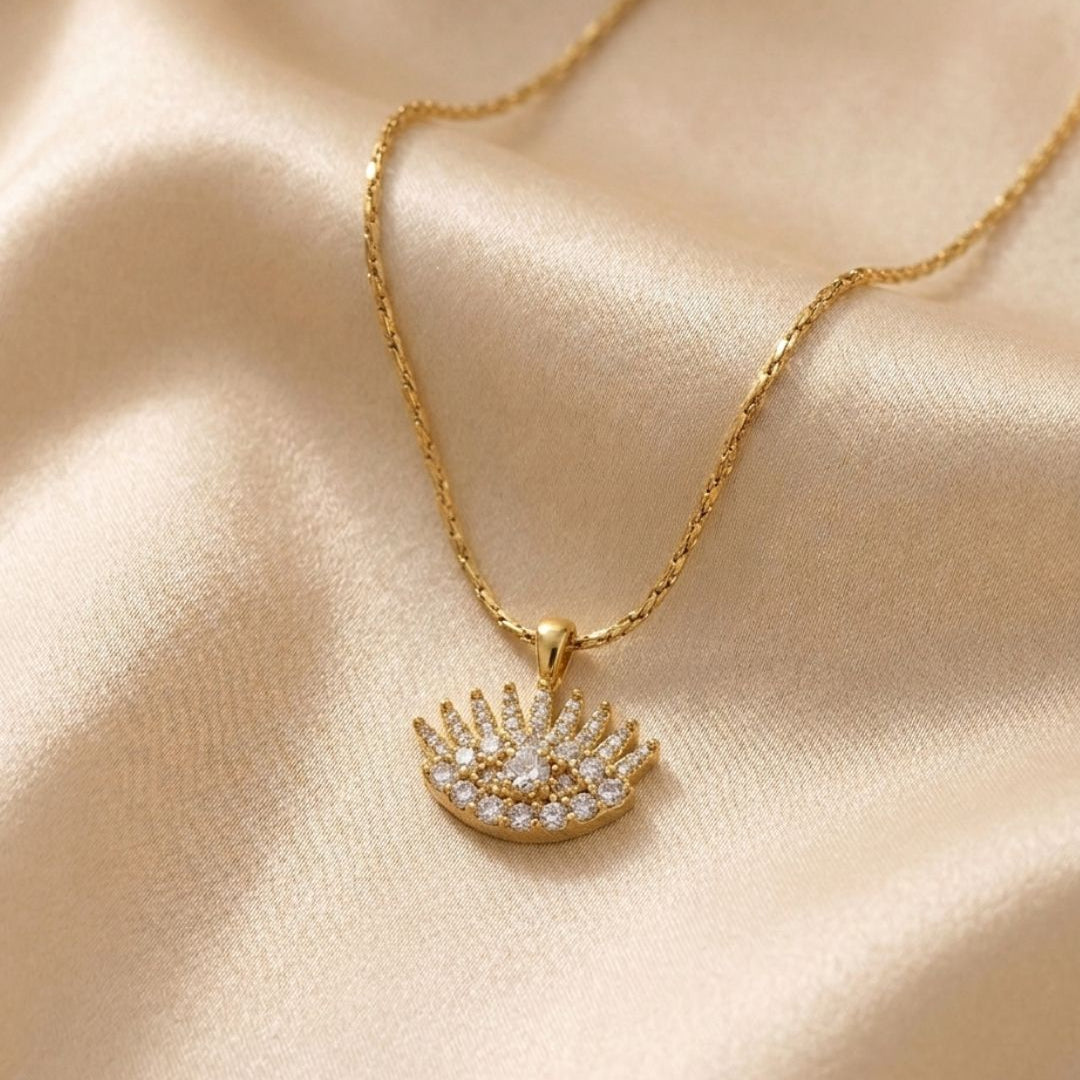 Aetheria Evil Eye Gold Plated Necklace