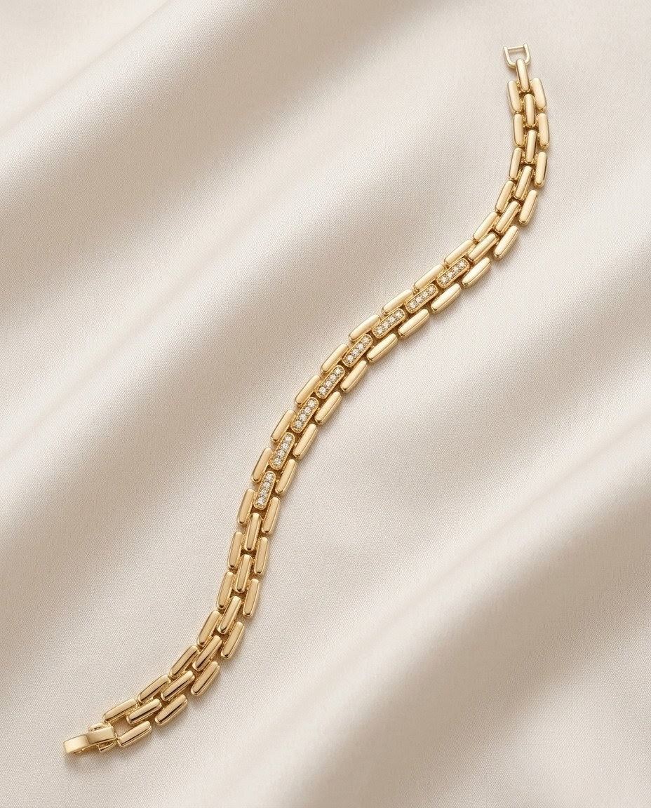 Gold Plated Stainless Steel Bracelet 300BR00034