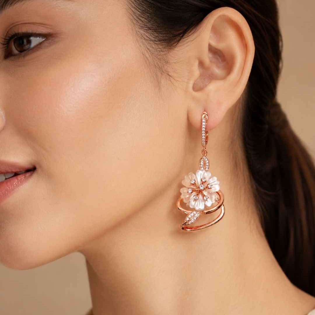 Graceful Vine Silver 925 Earrings