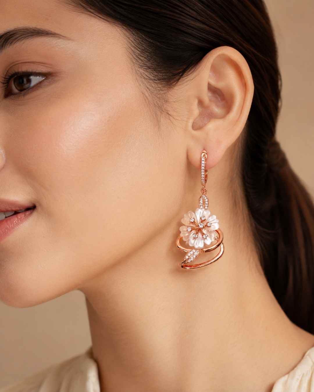 Graceful Vine Silver 925 Earrings