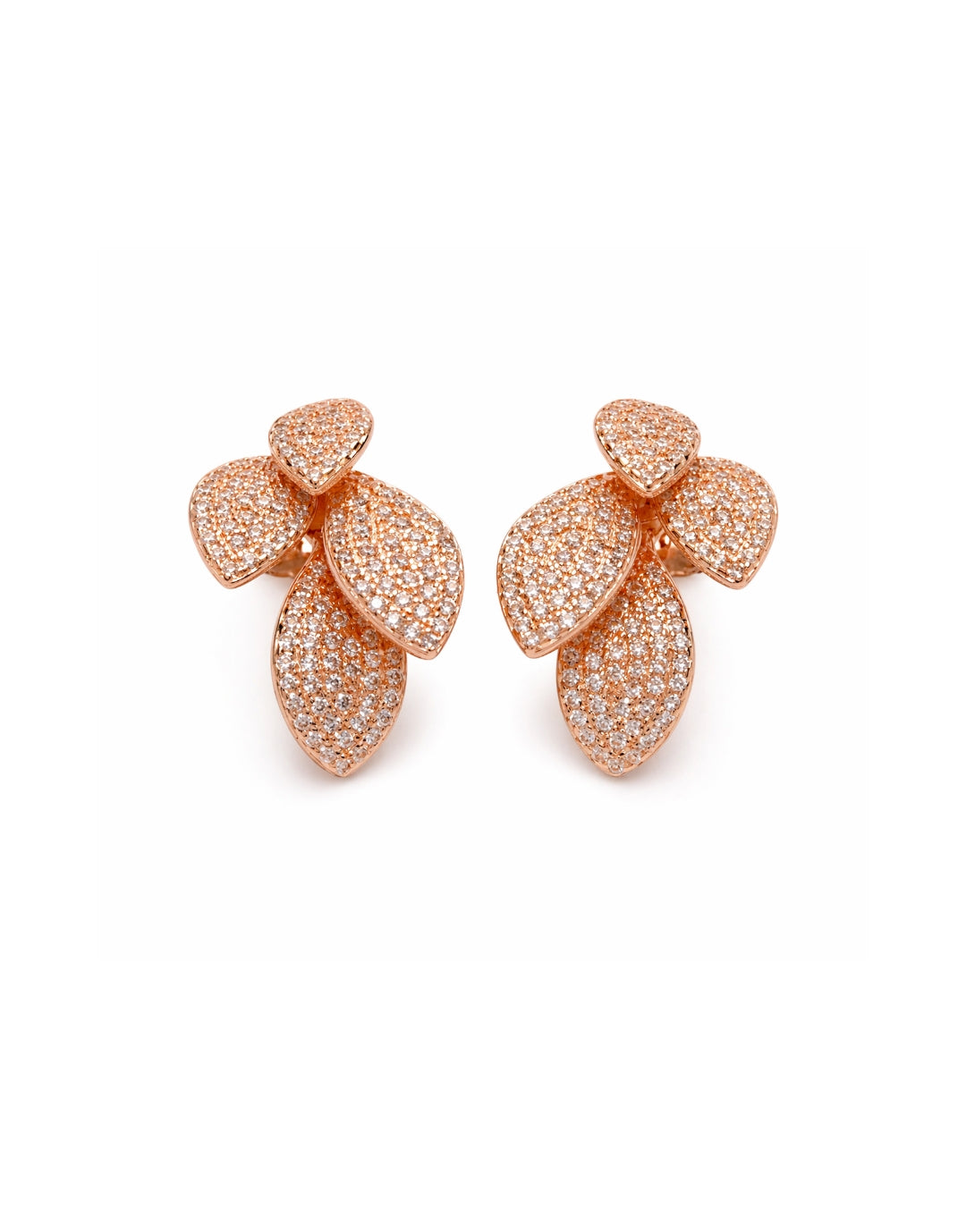 Luminous Leaf Silver 925 Earrings