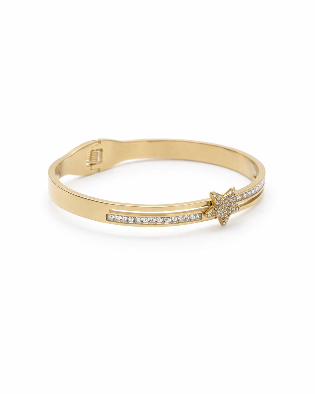 Pavé Star Crystal Channel Bangle Kada