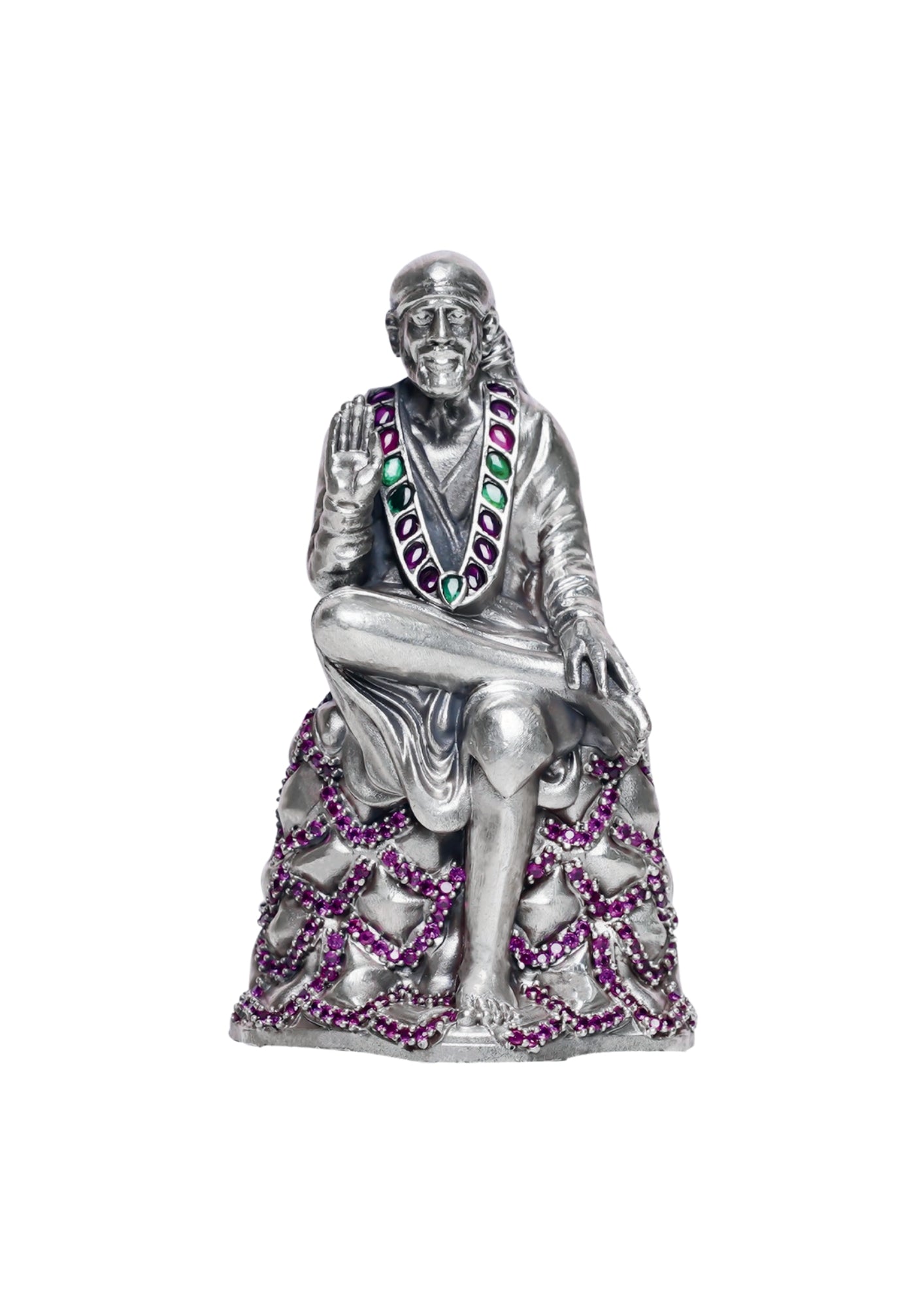 Sai Baba Pure Silver Idol