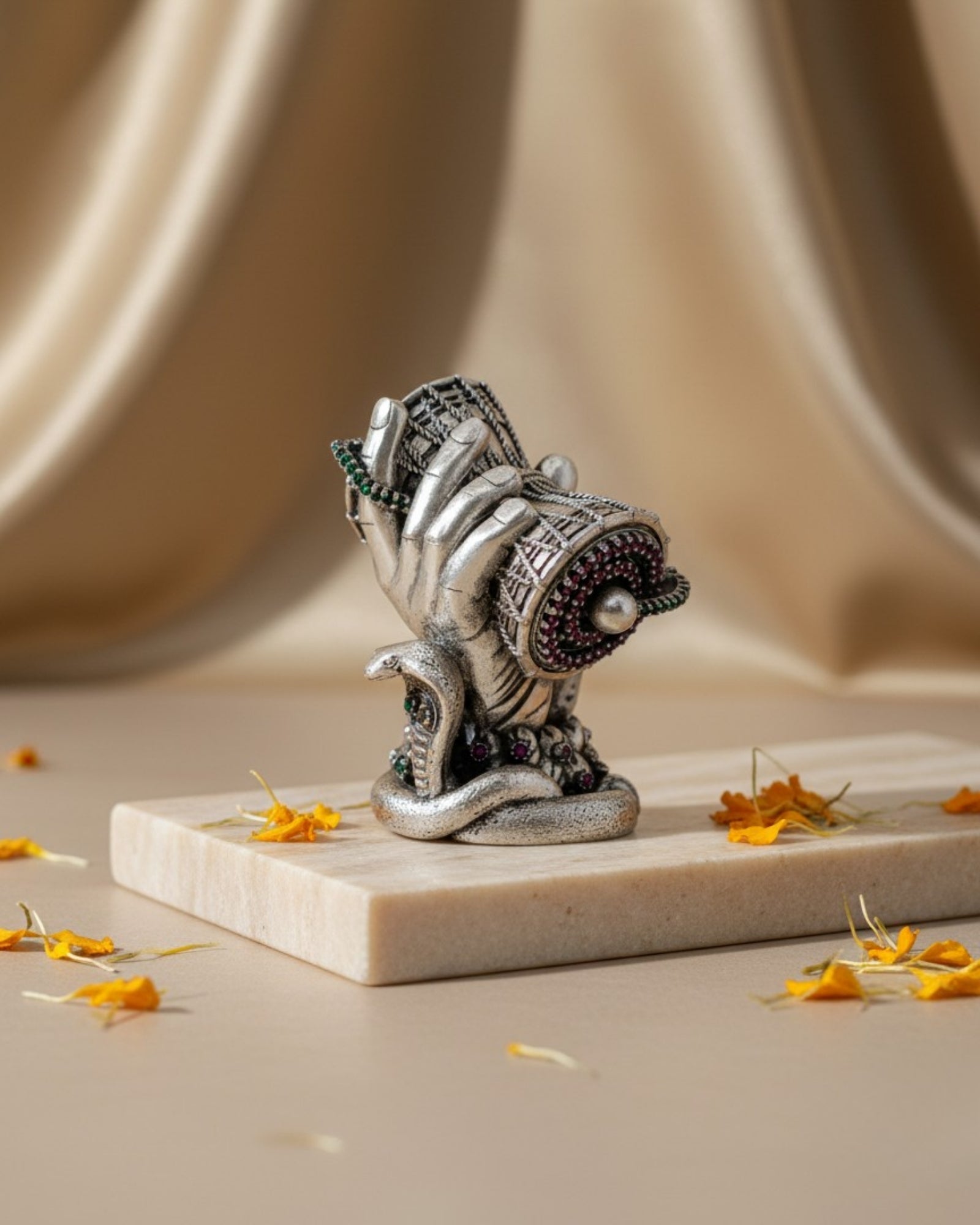 Damru Small Silver 925 Idol