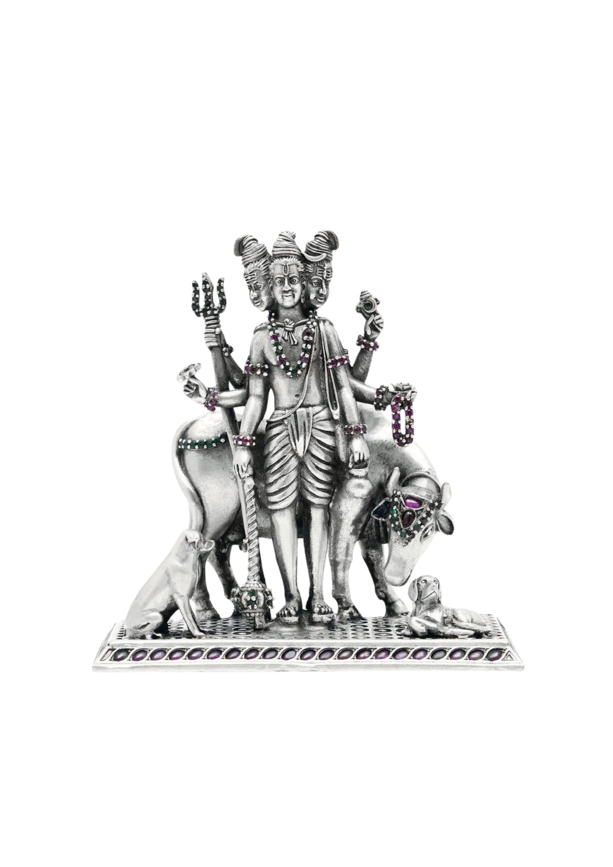 Dattatreya Pure Silver Idol (150g)