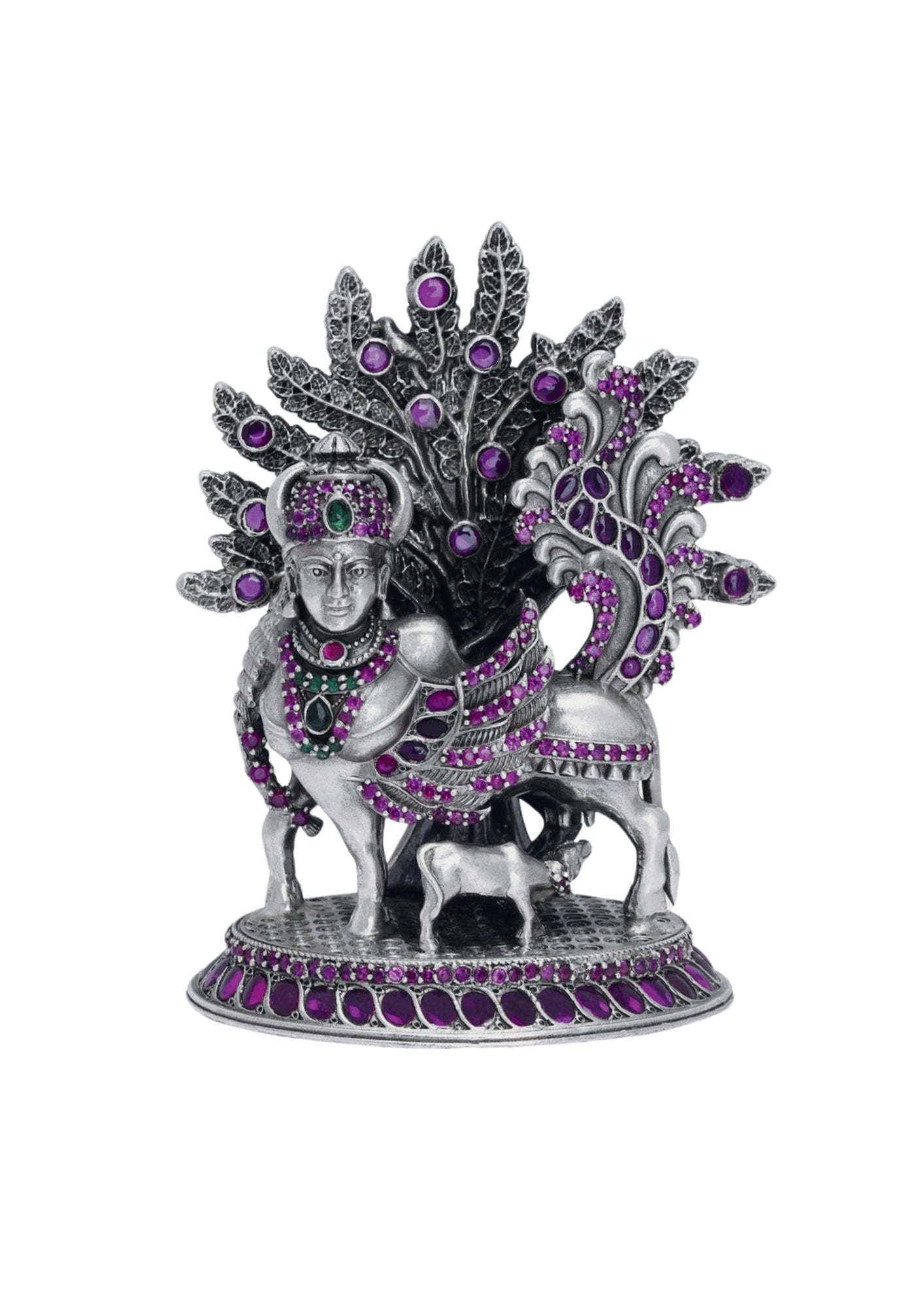 Kamadhenu Idol in Pure Silver 925 (100g)