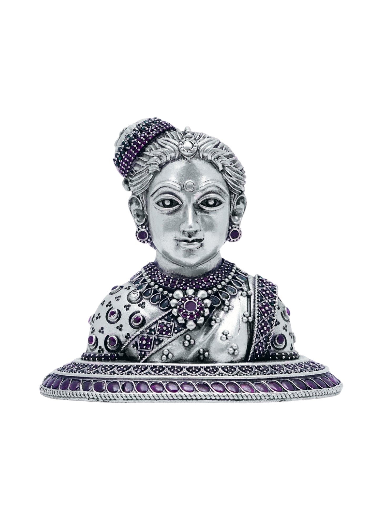 Goddess Gauri Idol in Pure Silver 925 (150g)