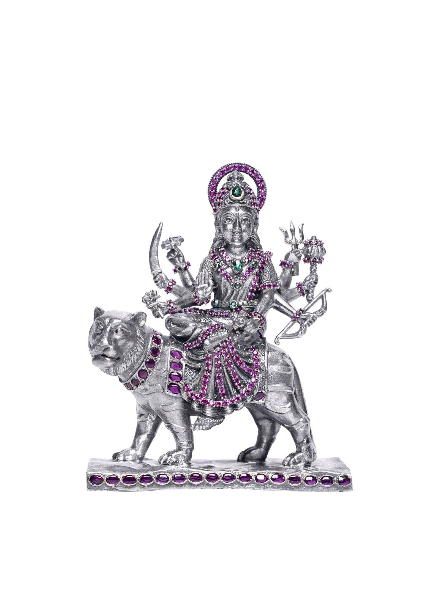 Maa Durga Idol in Pure Silver 925 (120g)