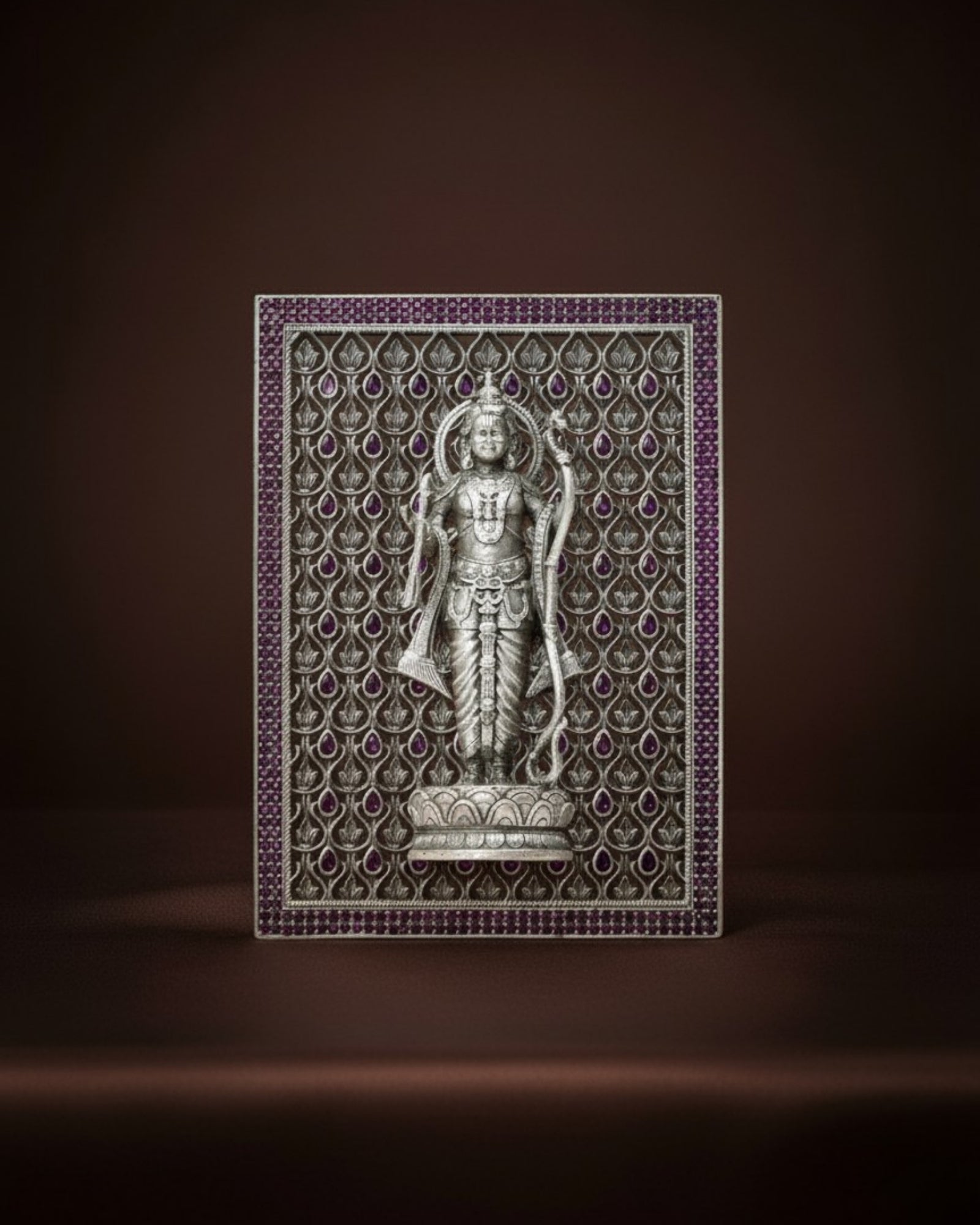 Lord Ram Silver 925 3D Frame