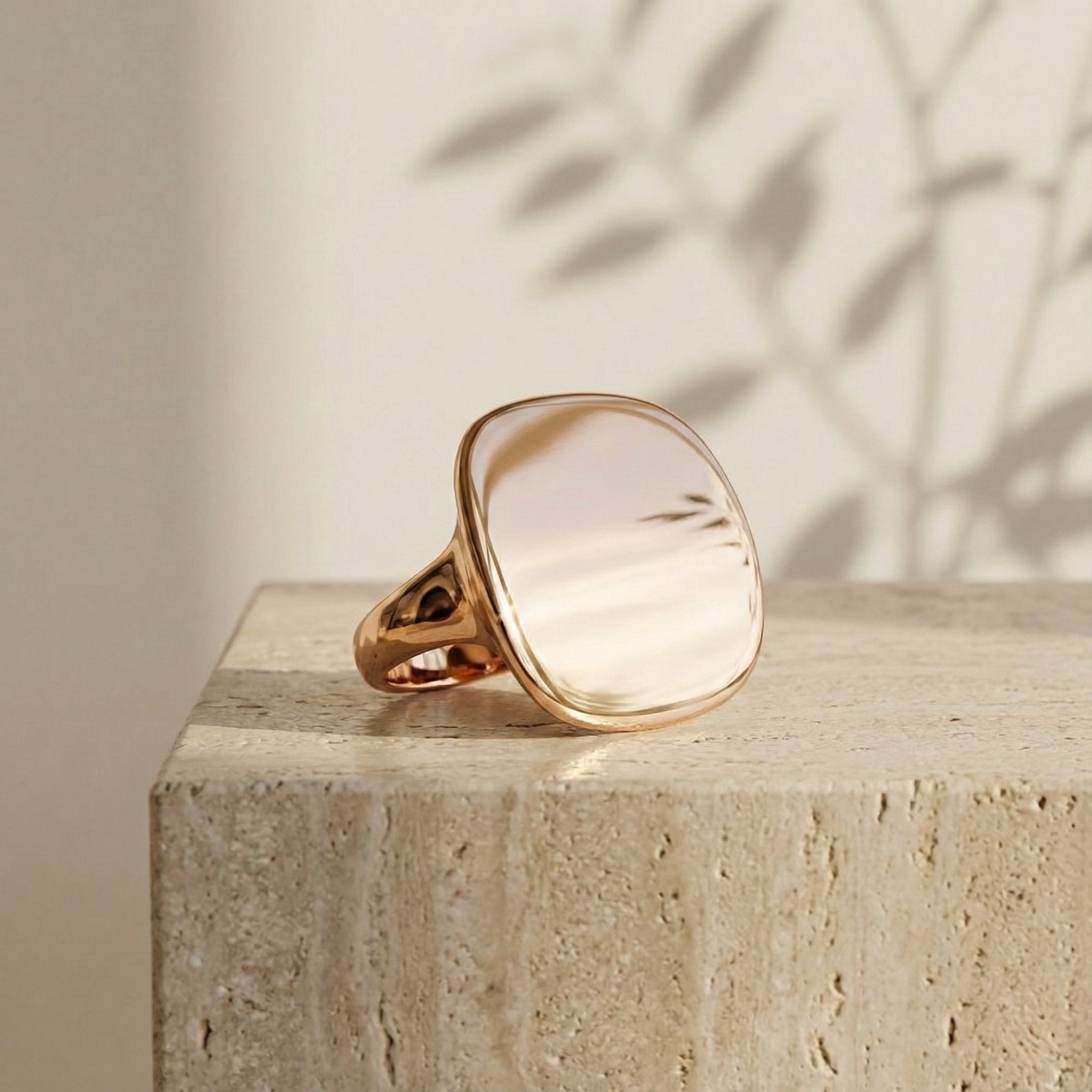 Silver Lustre Form Ring for Women