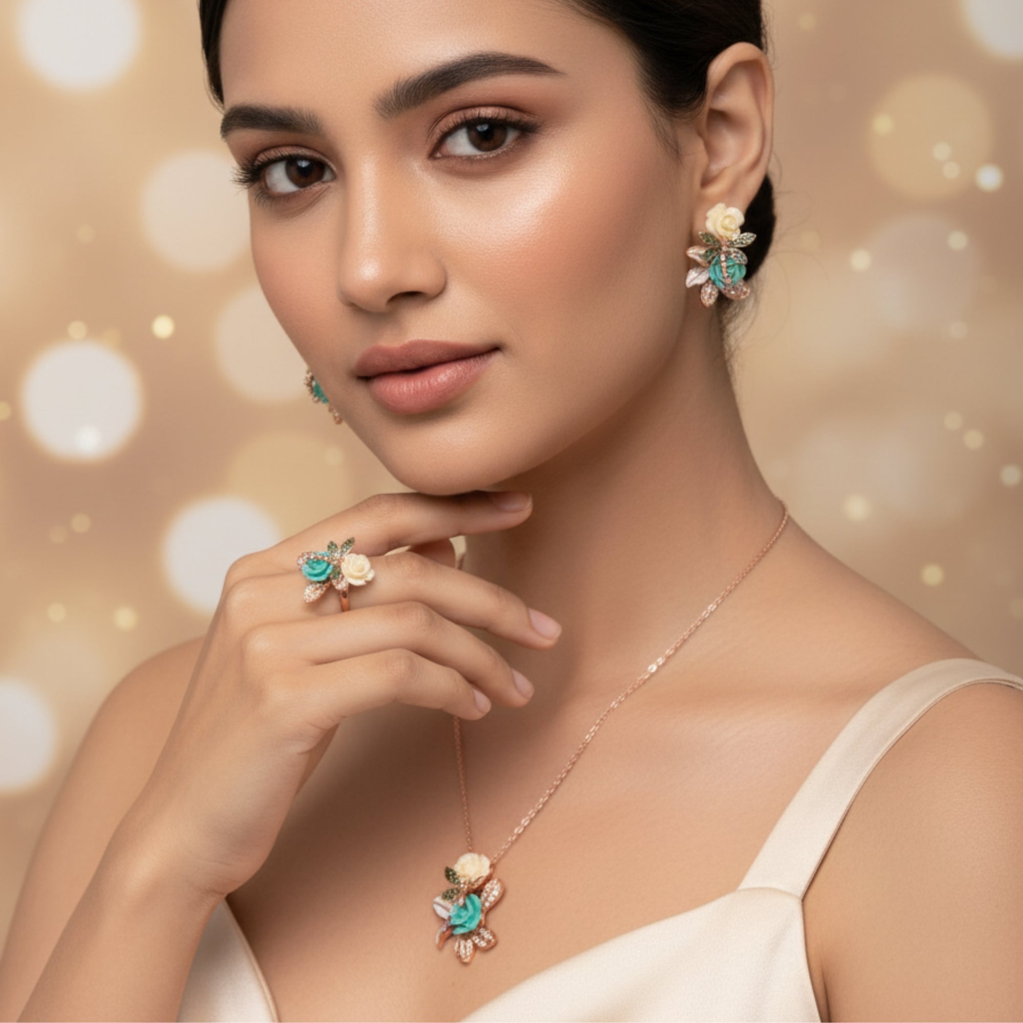 Fleur Essence Silver 925 Jewelry Set