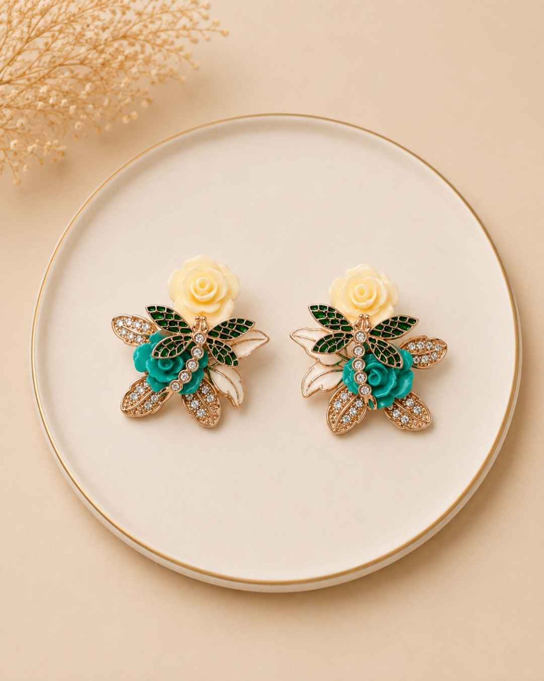 Enchanted Dragonfly Silver 925 Earrings