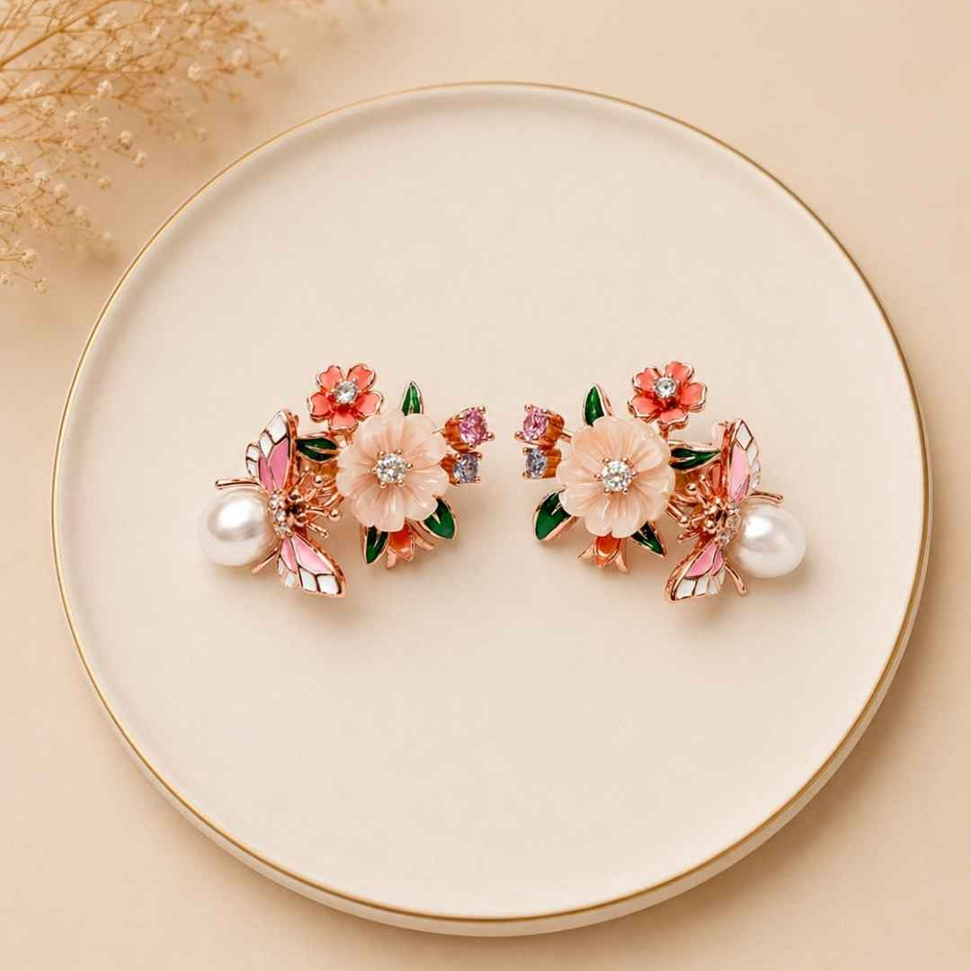 Nectar Bloom Silver 925 Earrings