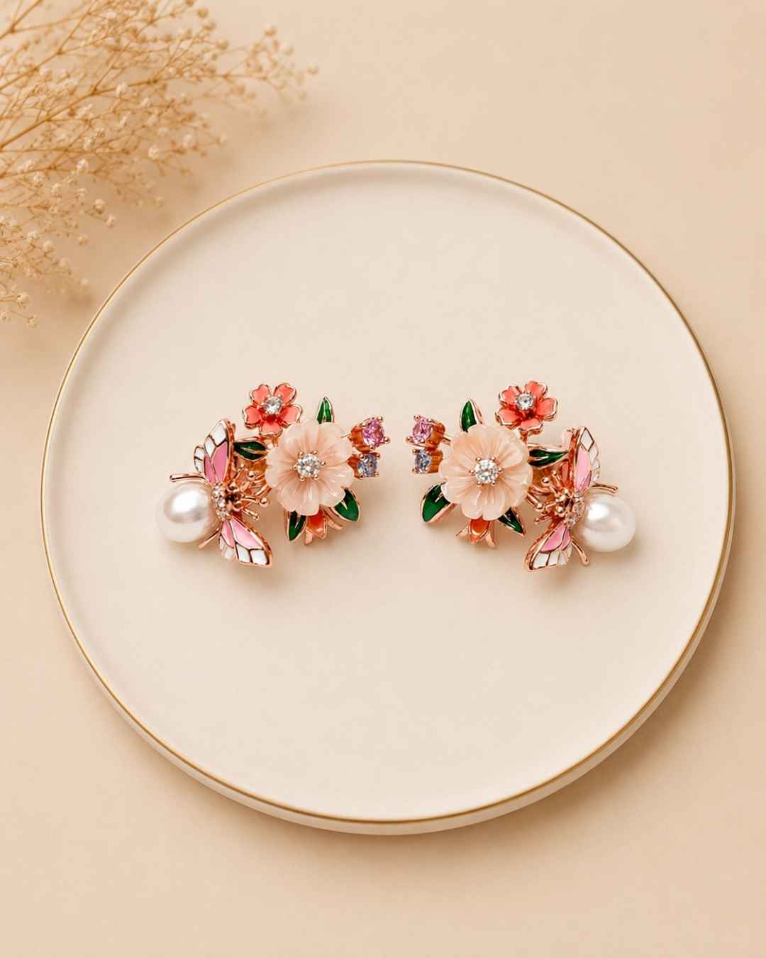 Nectar Bloom Silver 925 Earrings
