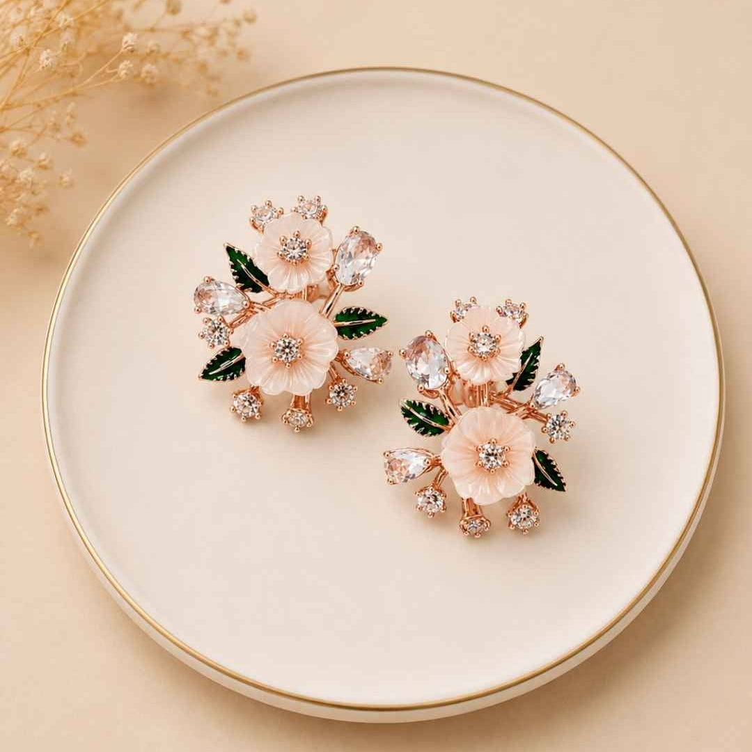 Serene Bloom Silver 925 Earrings