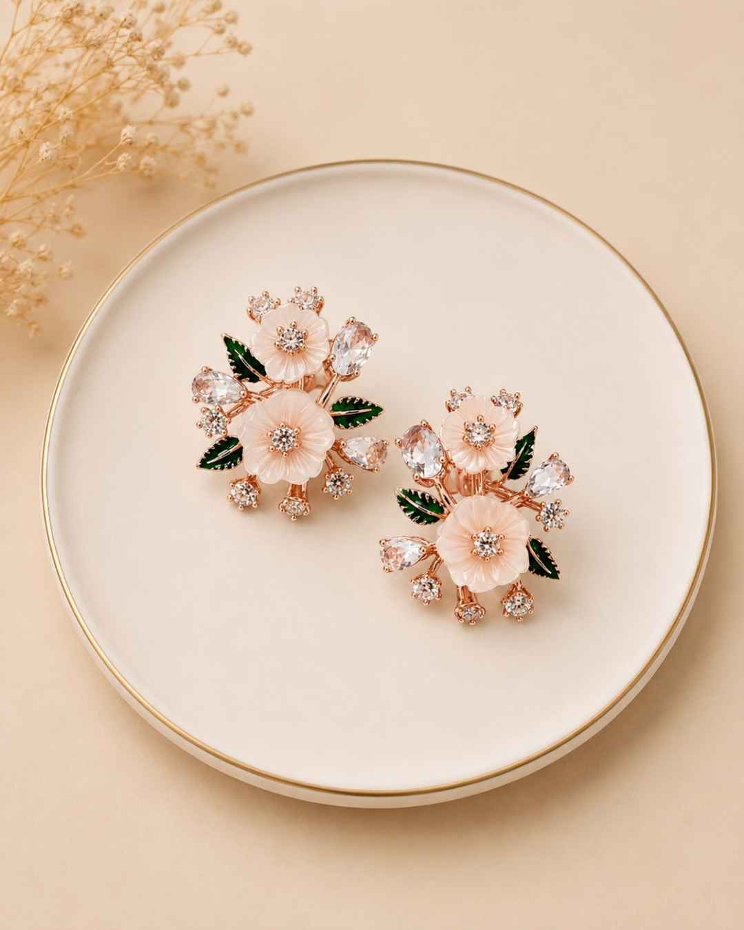 Serene Bloom Silver 925 Earrings
