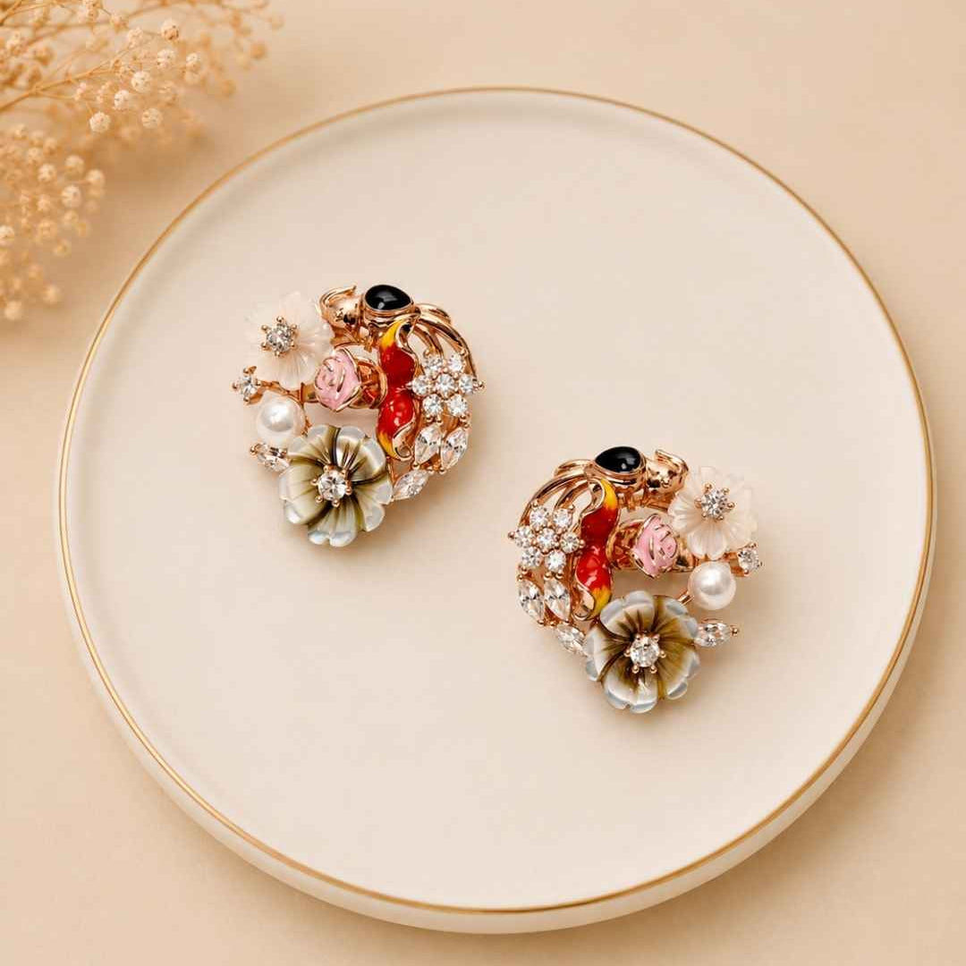 Mythic Flora Silver 925 Earrings