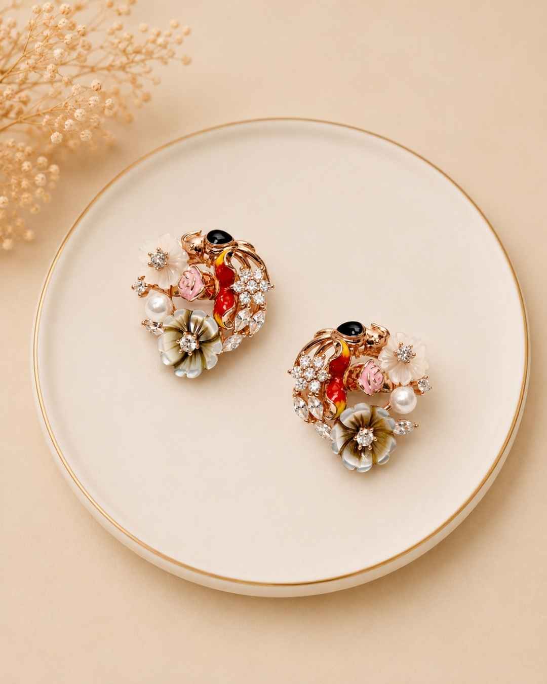 Mythic Flora Silver 925 Earrings
