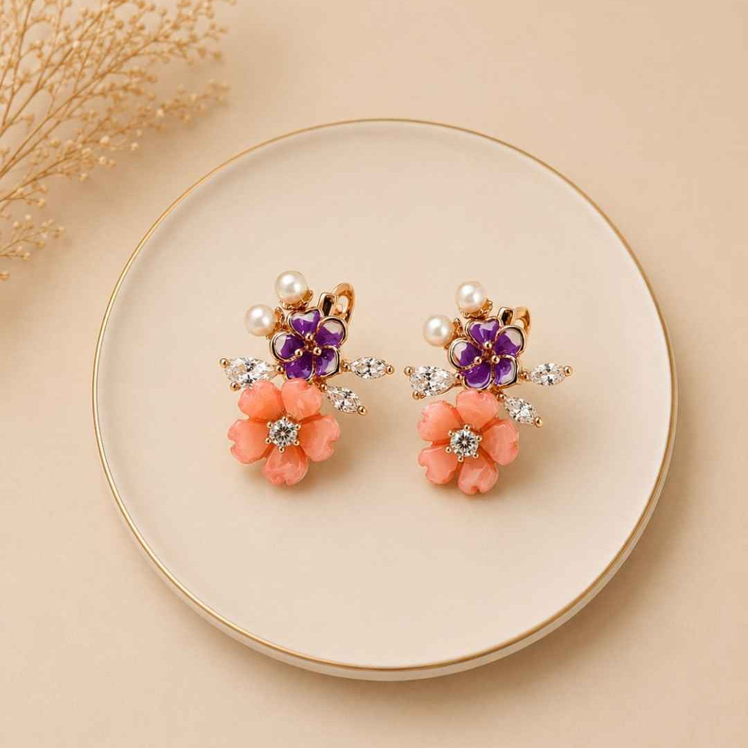 Orchard Bloom Silver 925 Earrings