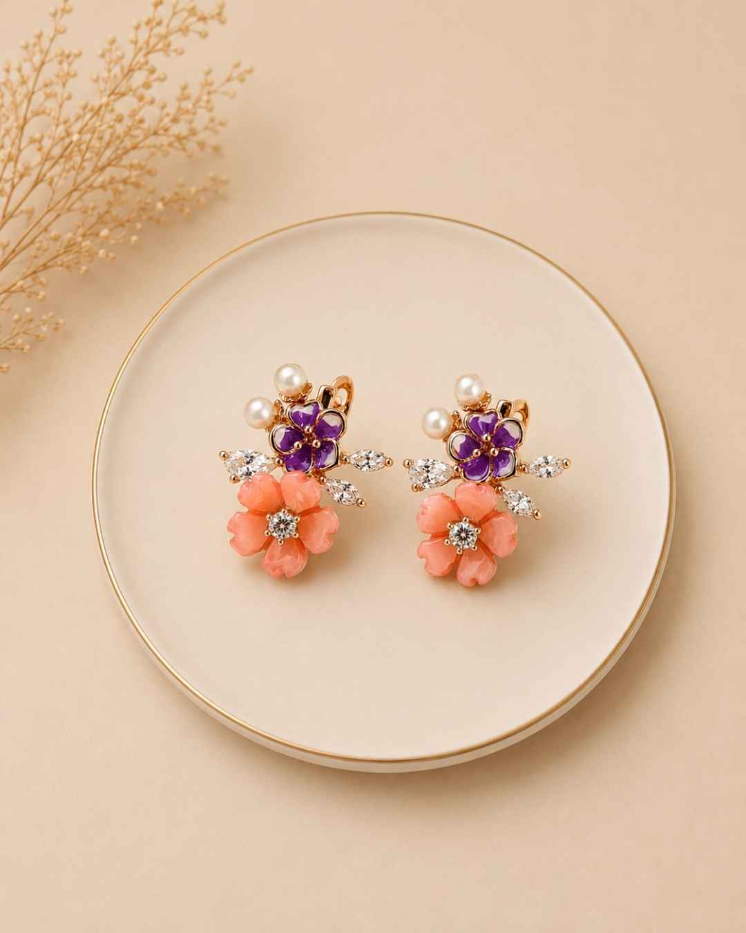 Orchard Bloom Silver 925 Earrings