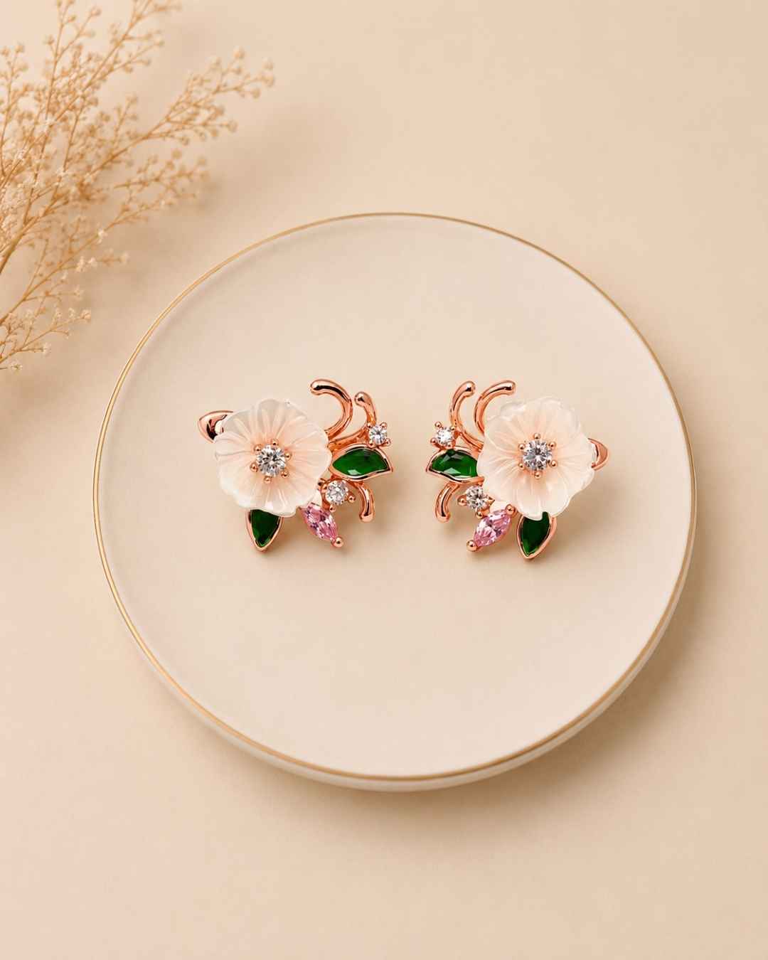 Enchanted Flora Silver 925 Earrings