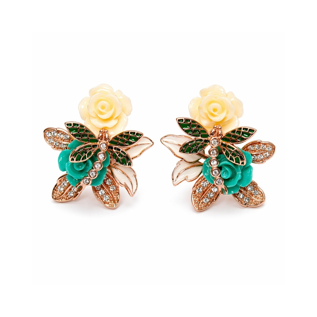 Enchanted Dragonfly Silver 925 Earrings