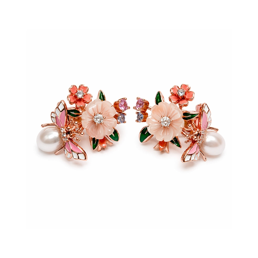 Nectar Bloom Silver 925 Earrings