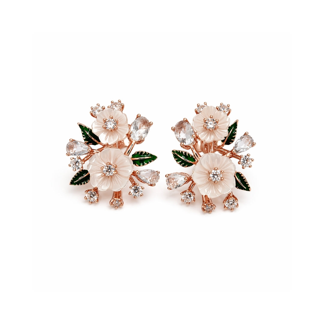 Serene Bloom Silver 925 Earrings