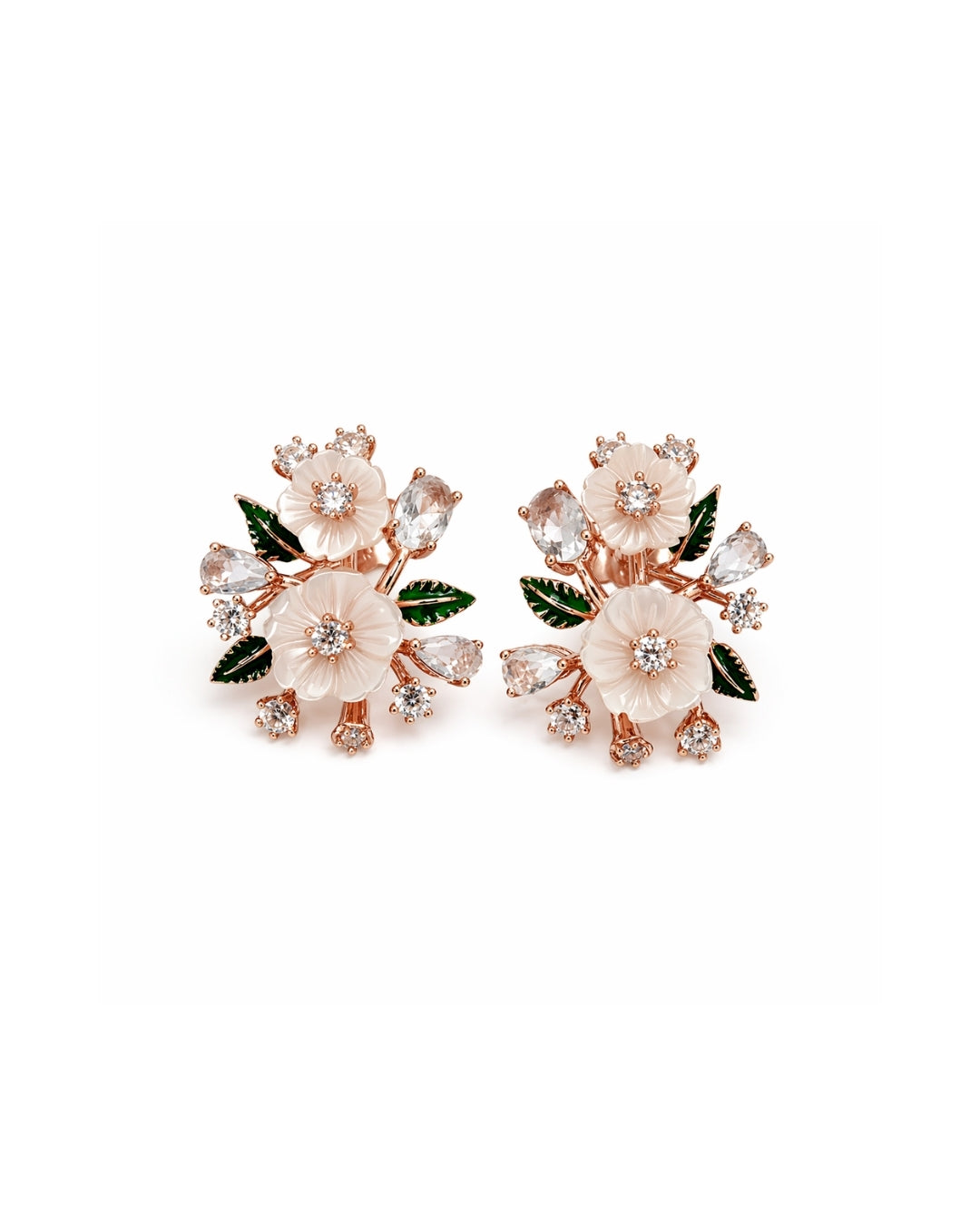 Serene Bloom Silver 925 Earrings