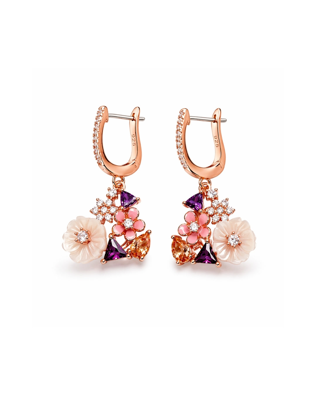 Twilight Flora Silver 925 Earrings