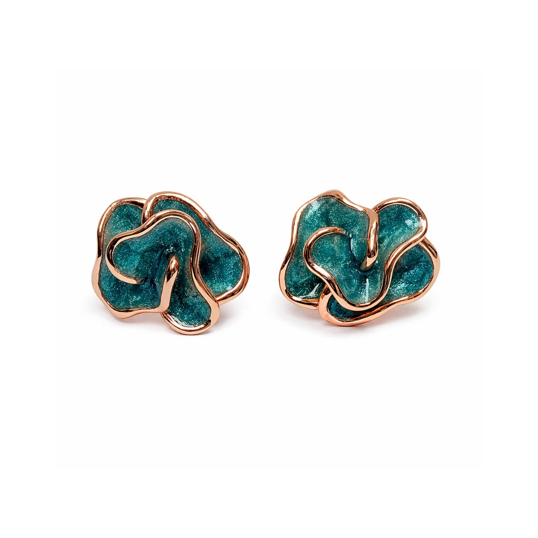 Lagoon Fold Silver 925 Earrings