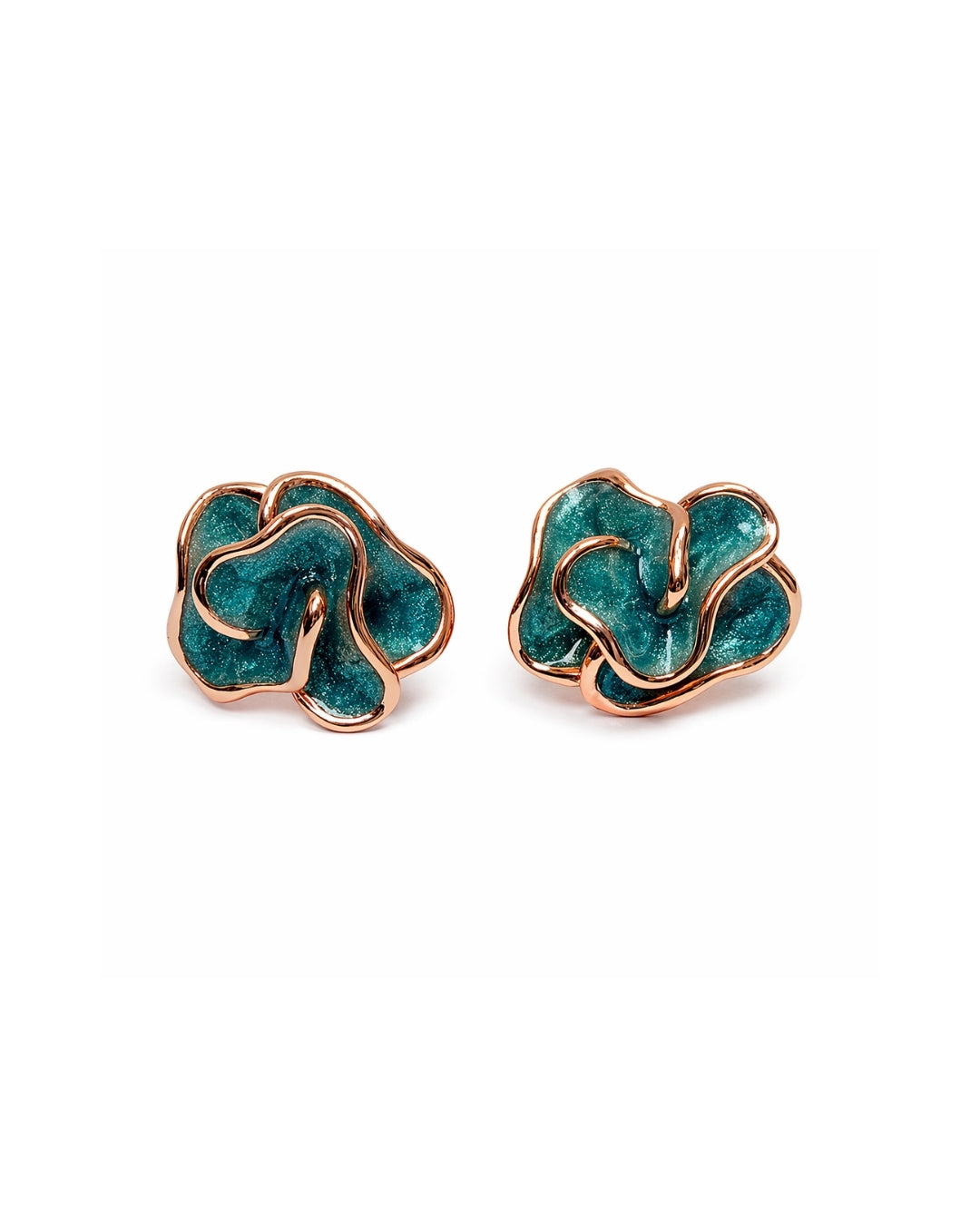 Lagoon Fold Silver 925 Earrings