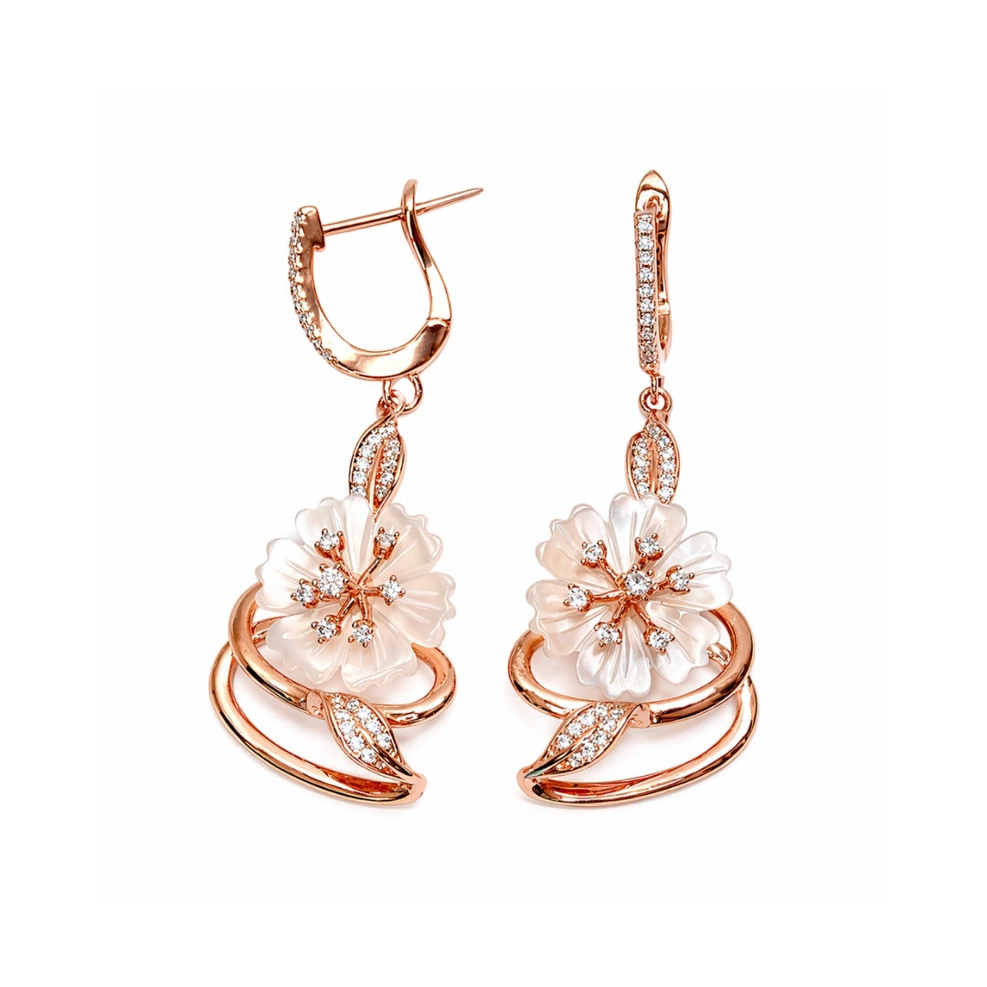 Graceful Vine Silver 925 Earrings