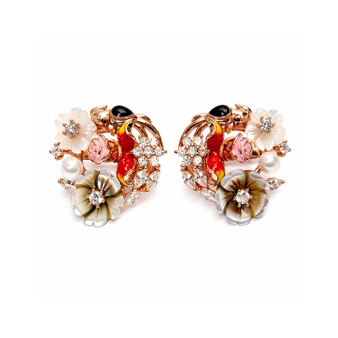 Mythic Flora Silver 925 Earrings
