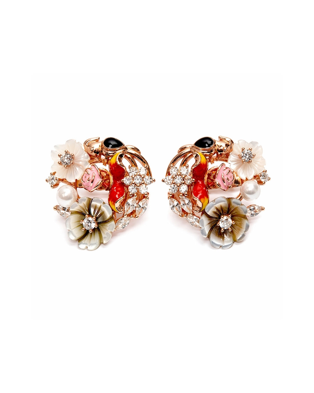 Mythic Flora Silver 925 Earrings