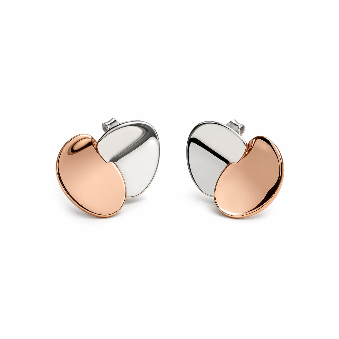 Dual Petal Silver 925 Earrings