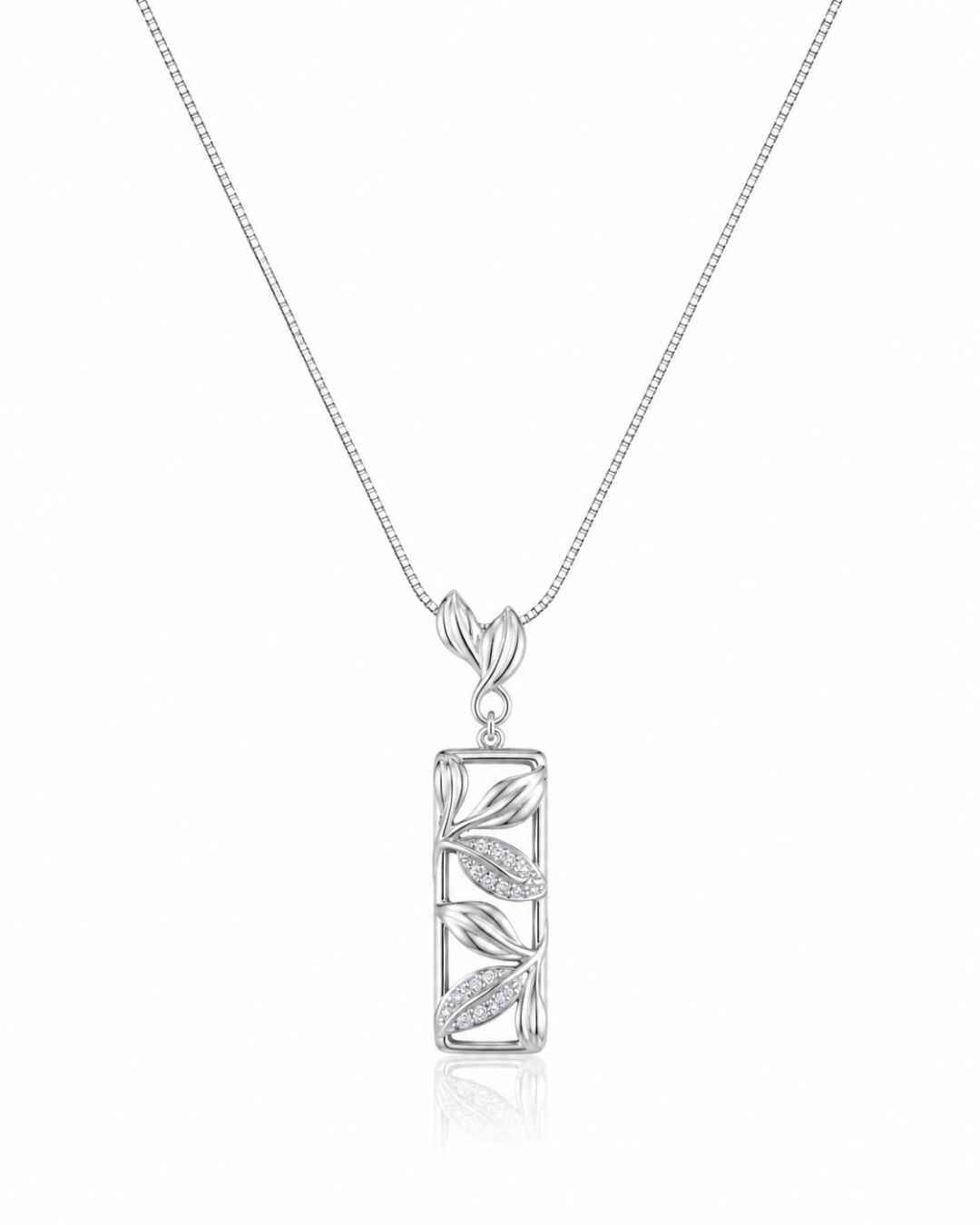 Vine Frame Silver 925 Necklace