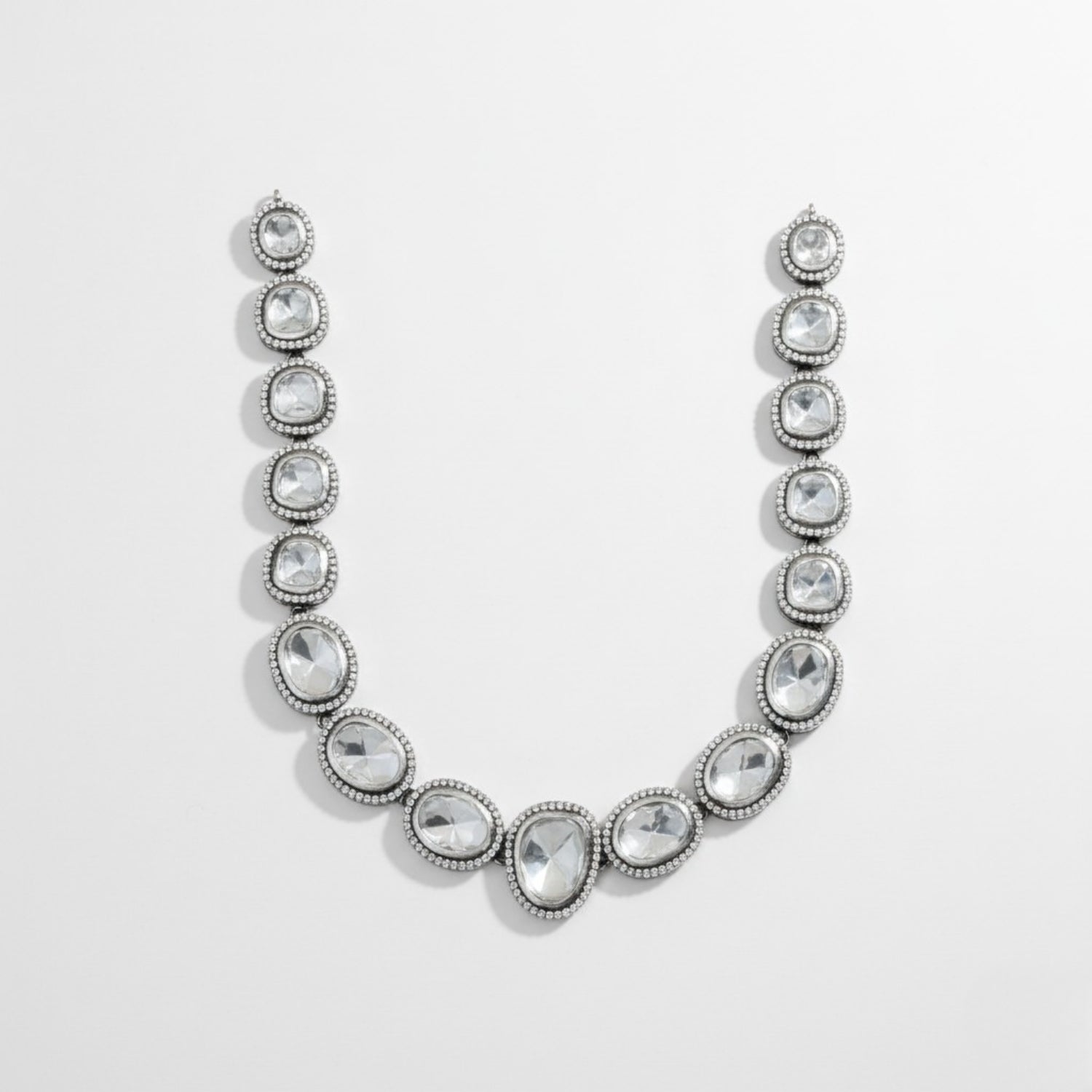 Vaidehi Polki Necklace in Silver 925