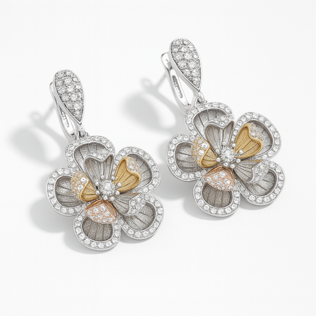 Gilded Harmony Silver 925 Earrings