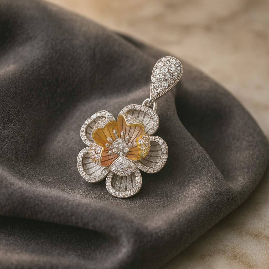 Gilded Harmony Silver 925 Pendant