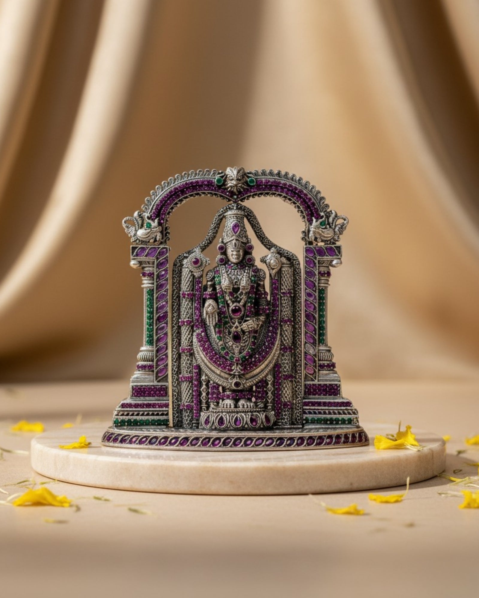 Lord Balaji Pure Silver Idol (5 Inch, 220g)