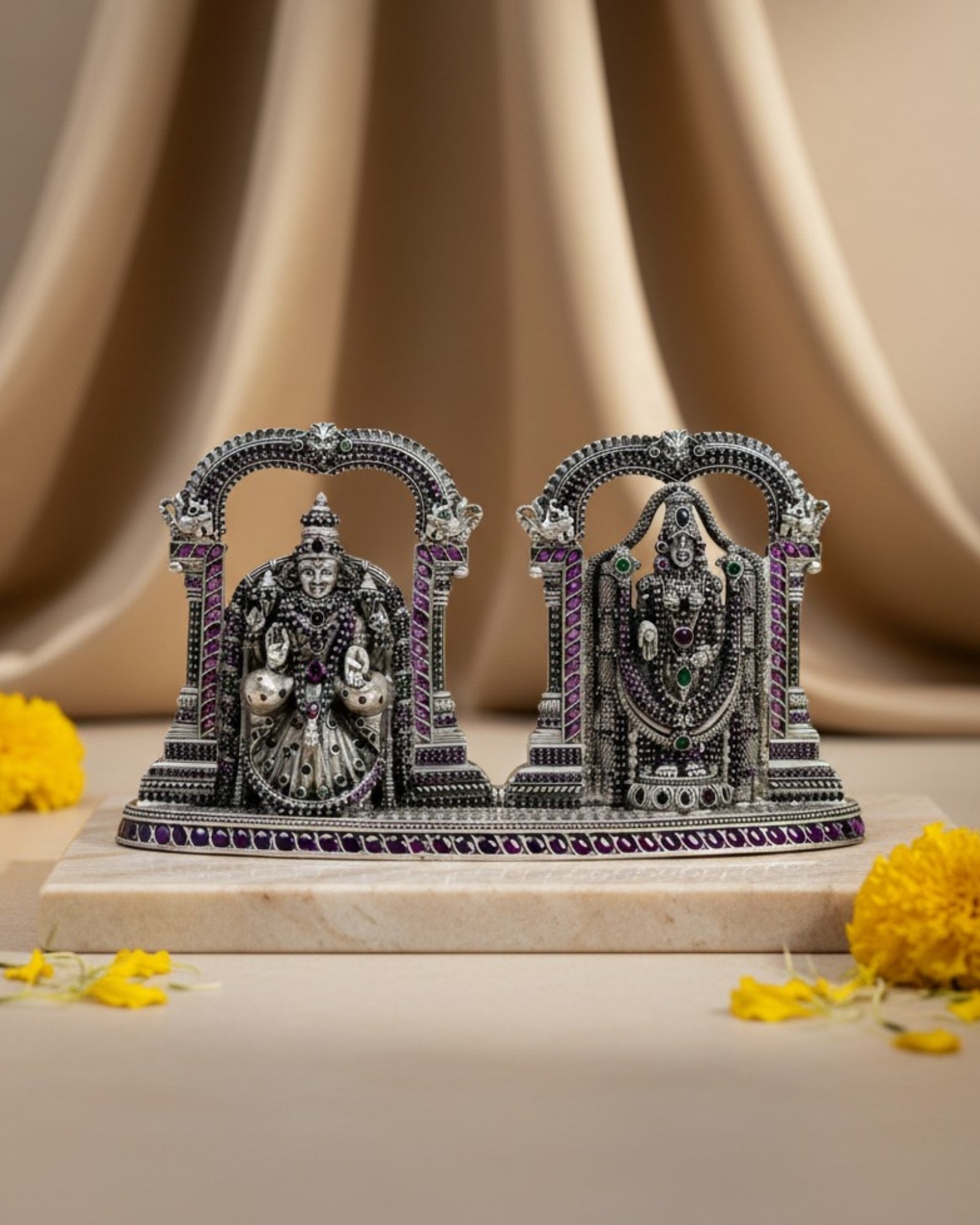 Padmavathi Balaji Pure Silver Idol (3 Inch, 220g)
