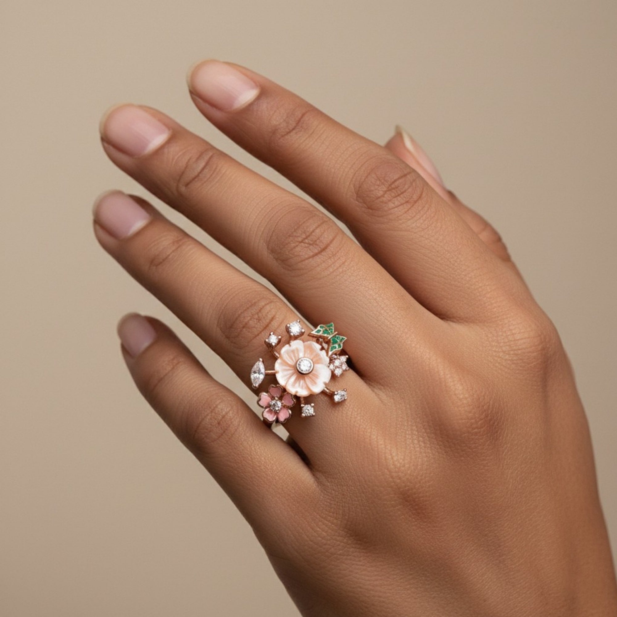 Eternal Blossom Ring – Pure Silver 925 Floral Elegance