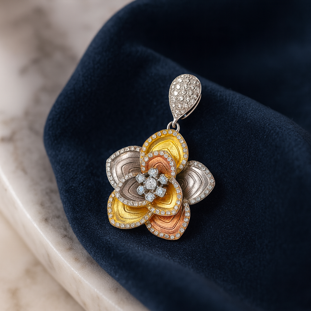 Trinity Bloom Silver 925 Pendant